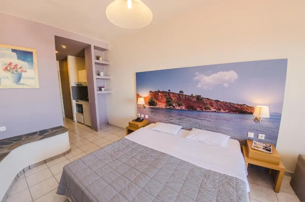 Studio bedroom with natural light